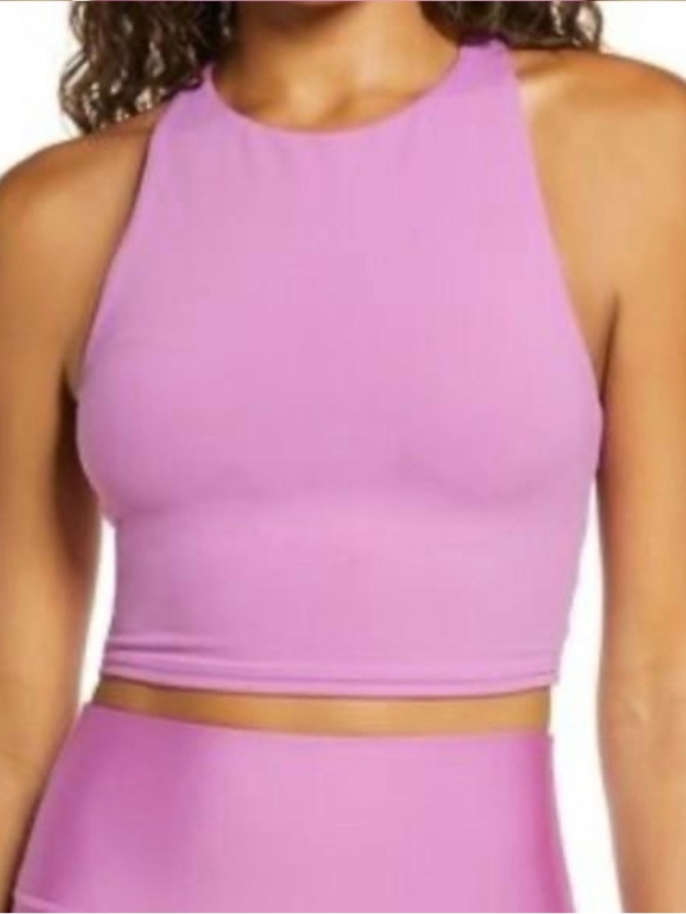 Alo Yoga Women’s Crop Sports Bra Tank Top Cross Medium